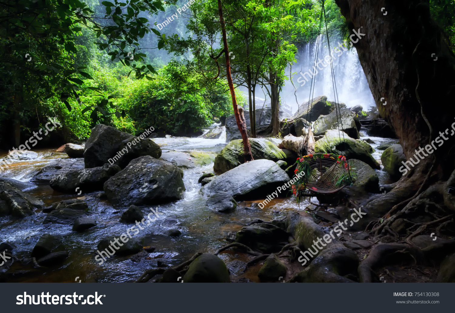 Waterfall Phnom Kulen National Park Stock Photo (Edit Now) 754130308