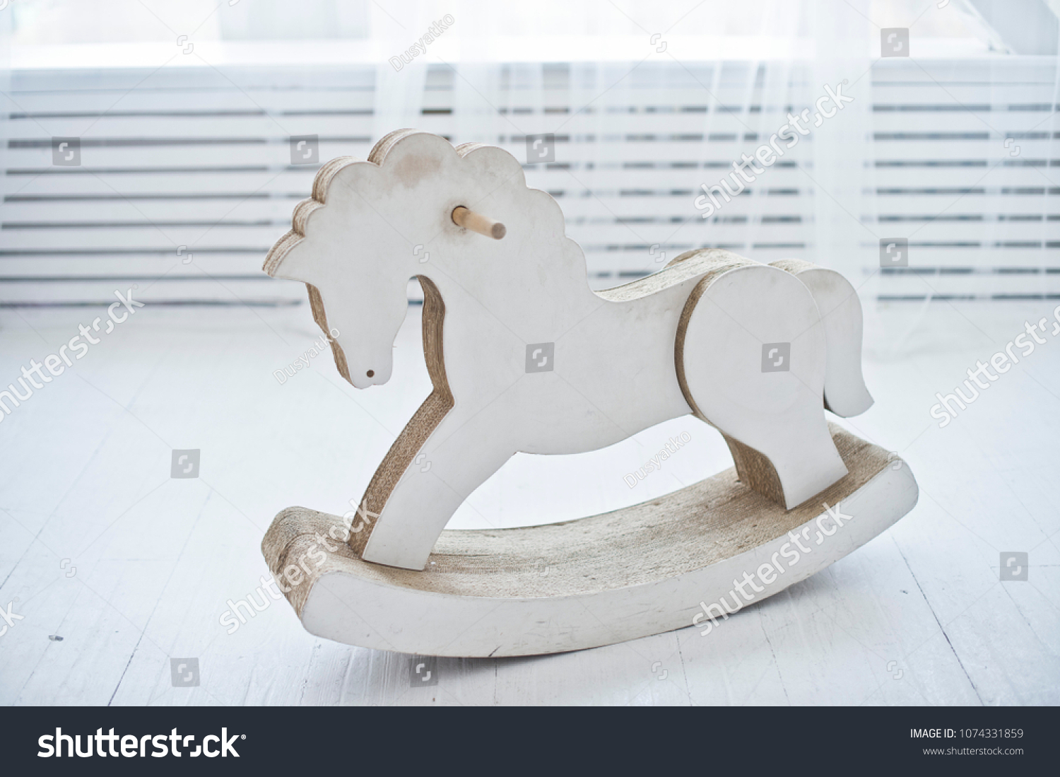 cardboard rocking horse