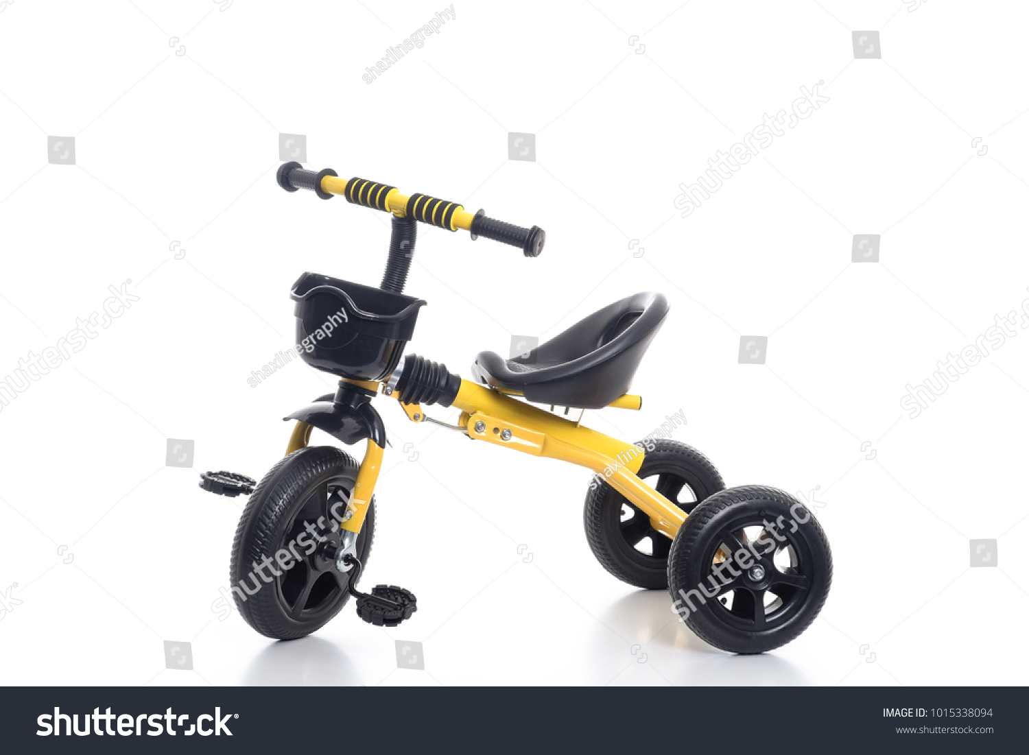 yellow toddler bike