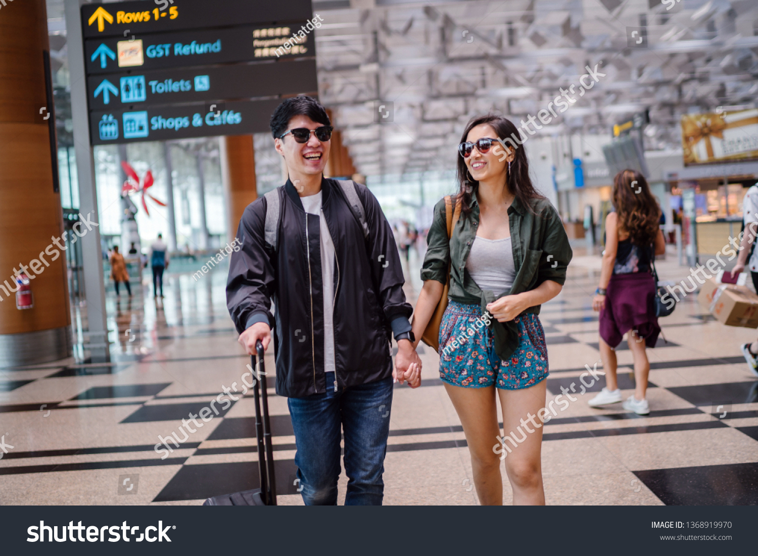 Young Photogenic Asian Couple Korean Man Stock Photo 1368919970 ...