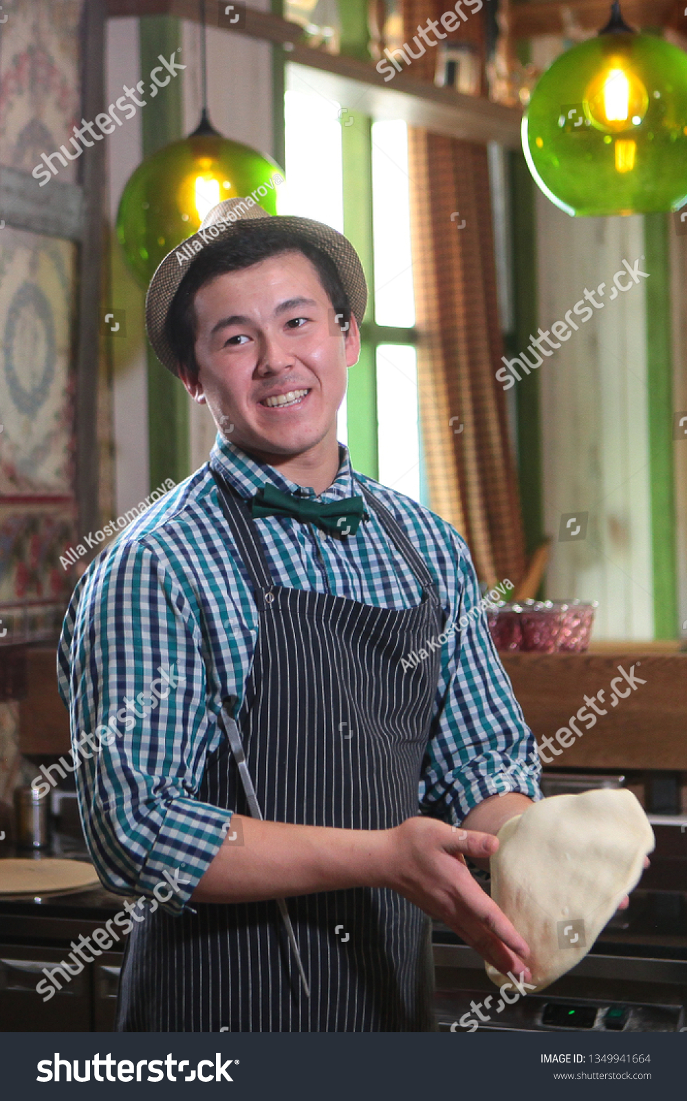 Young Guy Restaurant Worker Cafe Makes Stock Photo Edit Now