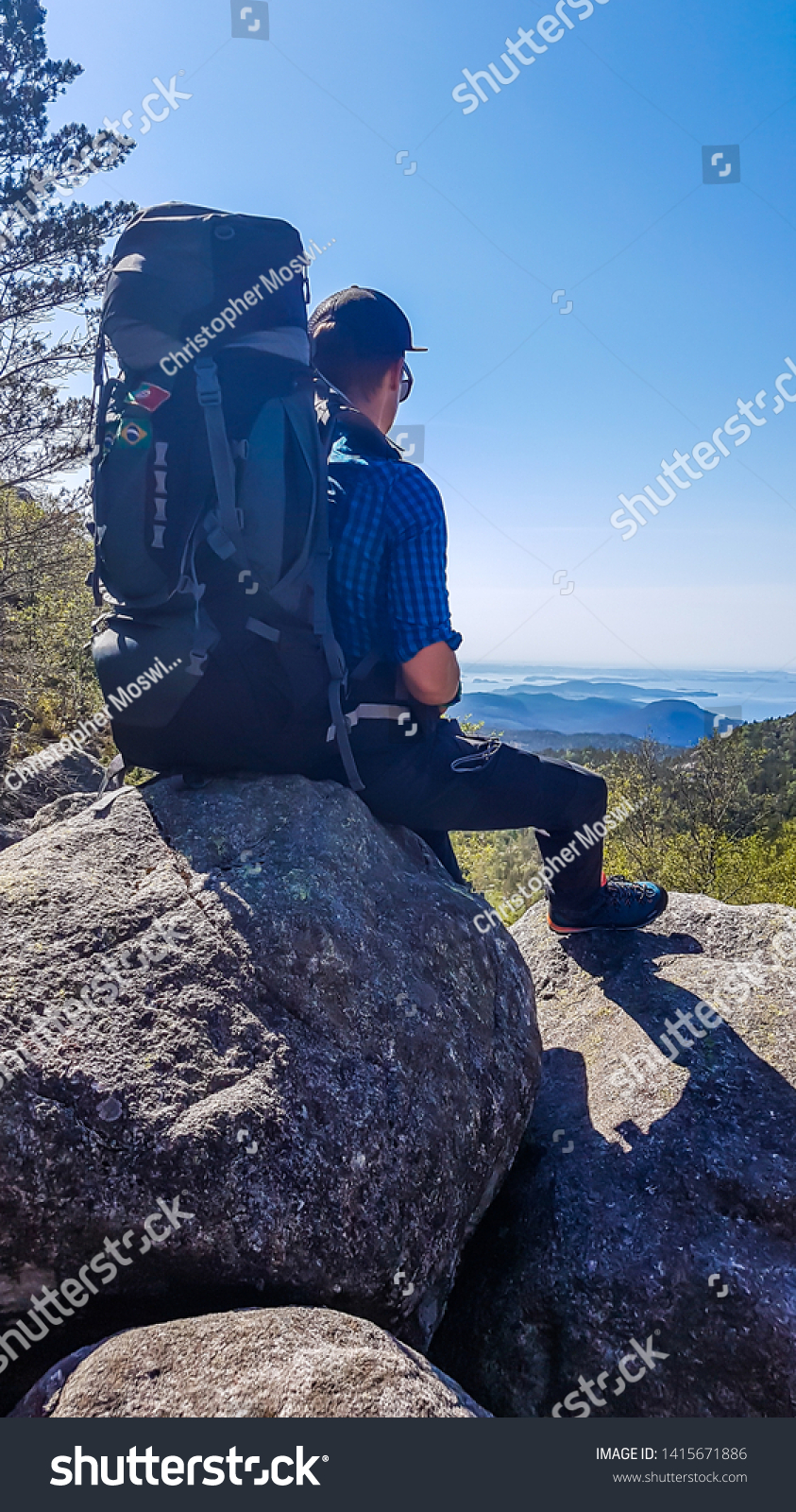 huge hiking backpack