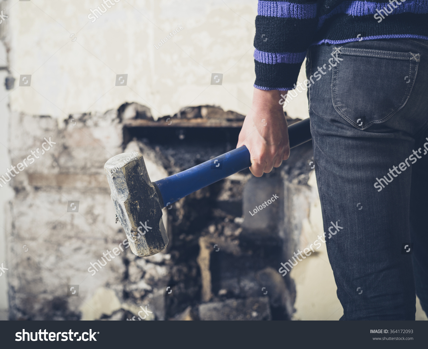 Young Woman Opening Old Fireplace Victorian Stock Photo Edit Now