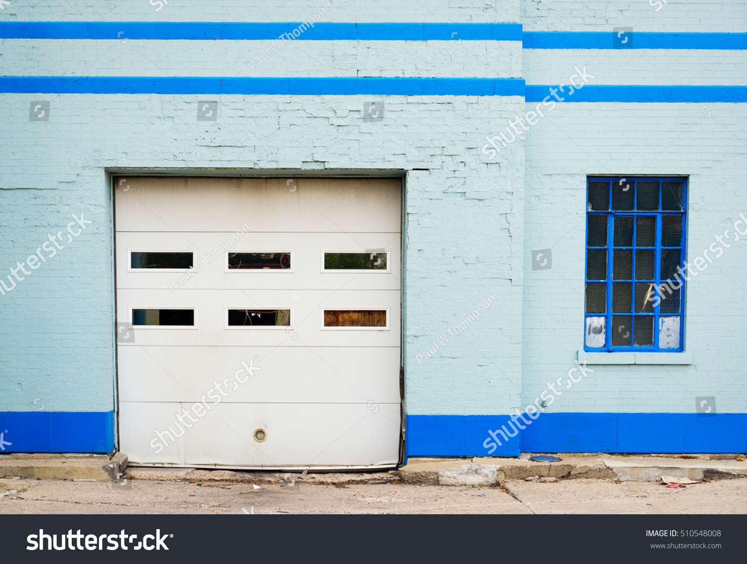 Abandoned Auto Repair Shop Garage Door Stock Photo Edit Now