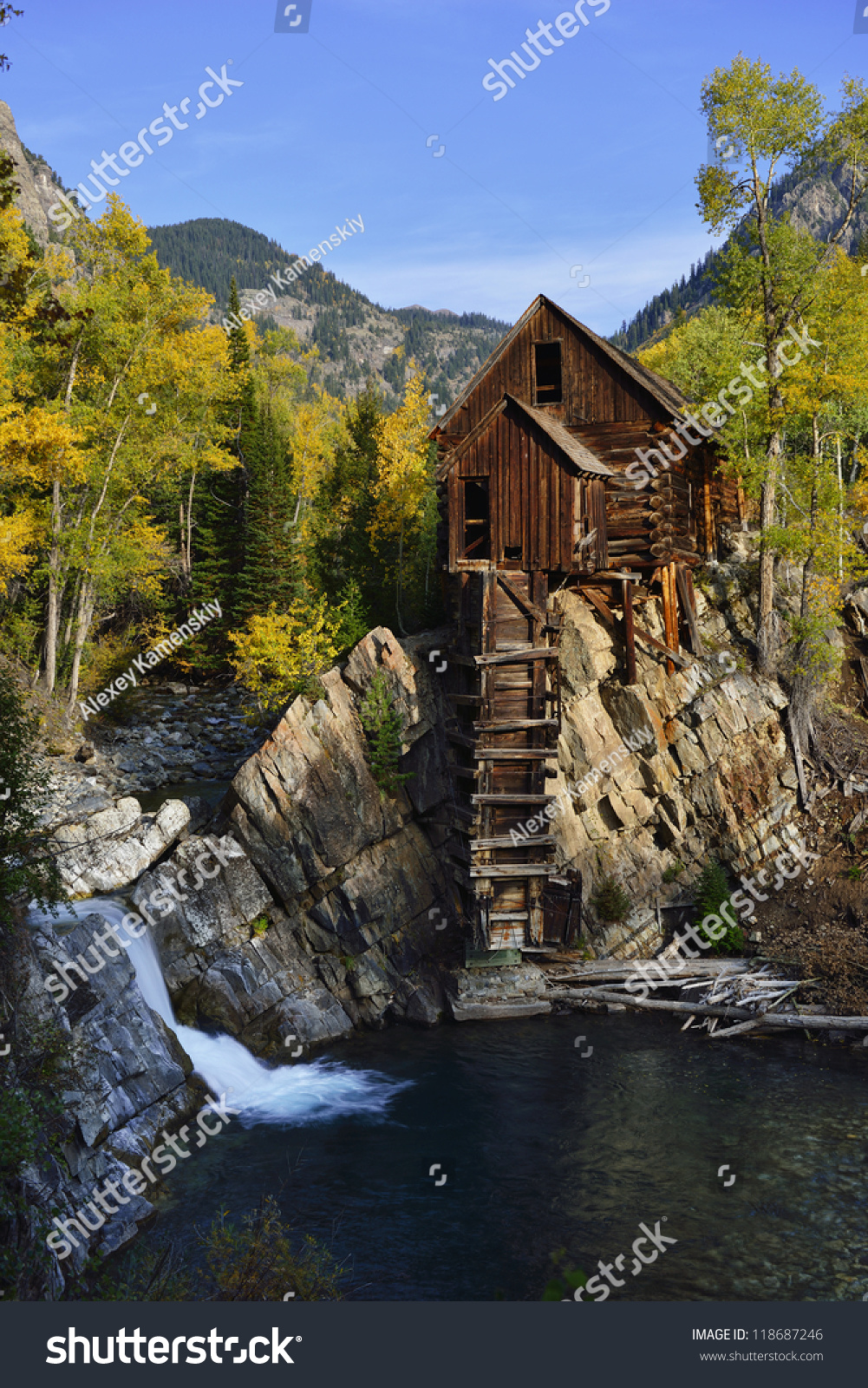 Abandoned Crystal Dead Horse Mill In Colorado During Fall Stock Photo ...