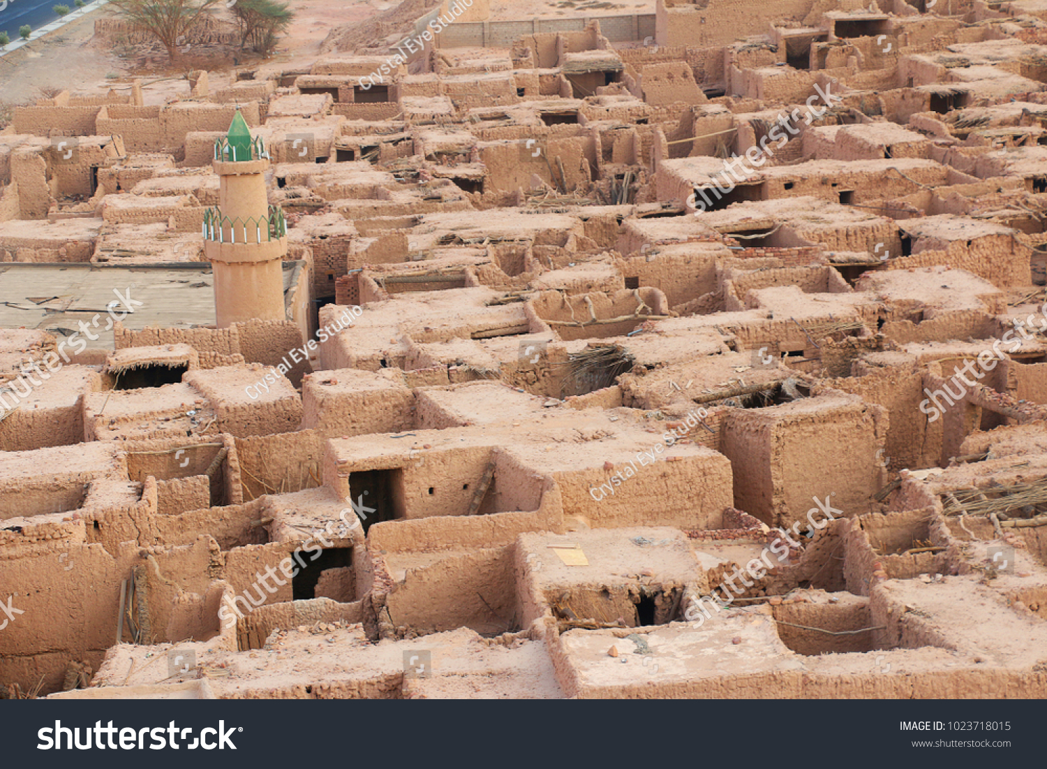 Abandoned Mud Houses Alula Dedan Town Stock Photo Edit Now 1023718015