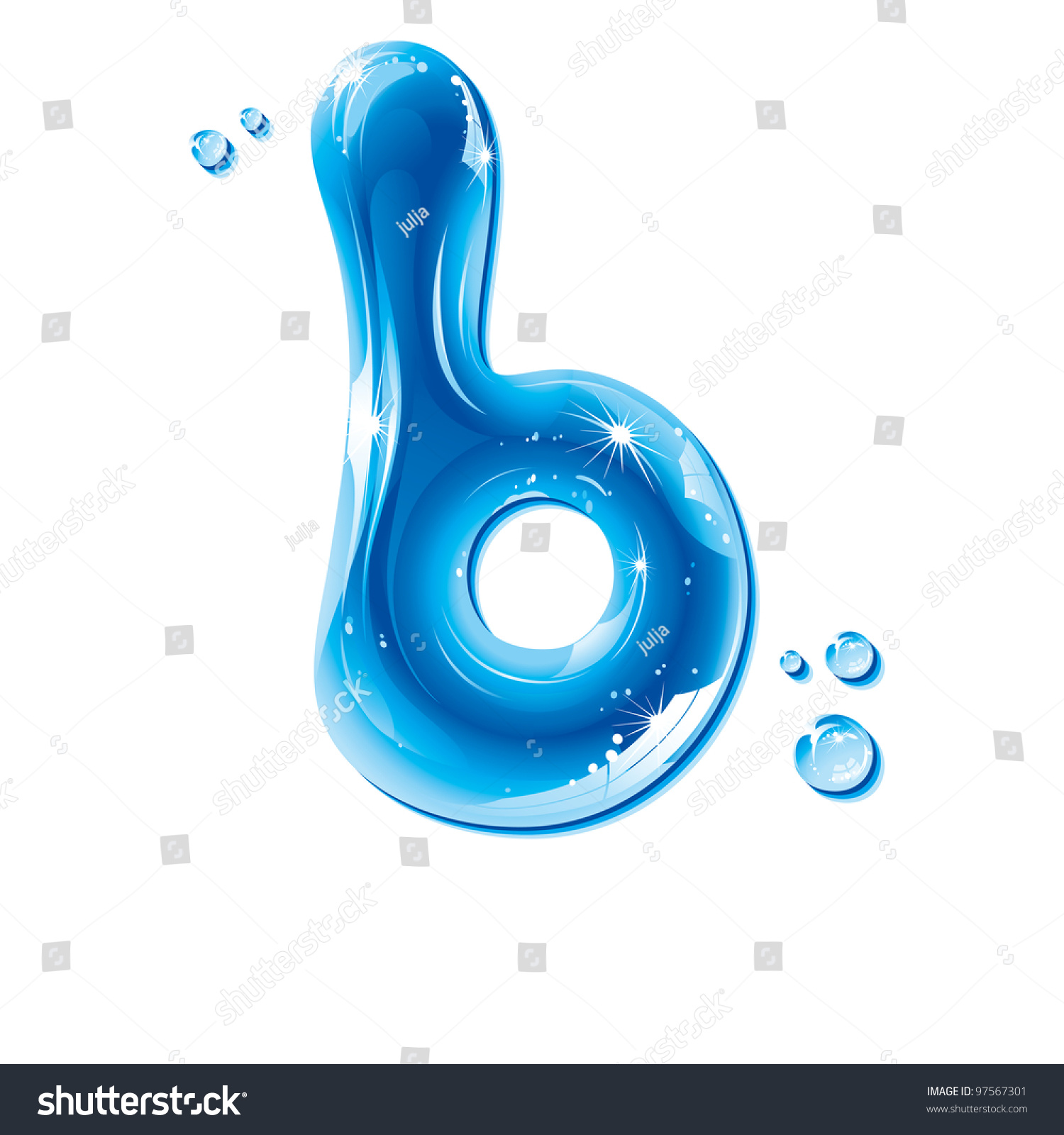 ABC Water Letter Small B Liquid Stock Illustration 97567301 - Shutterstock