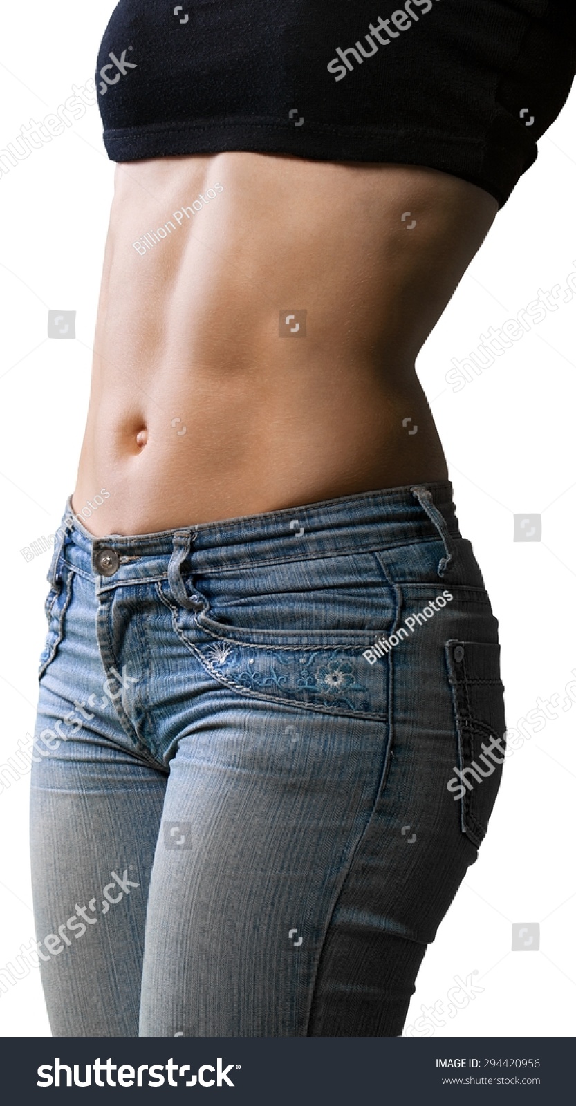 Abdominal Muscle Female Body Building Stock Photo Shutterstock