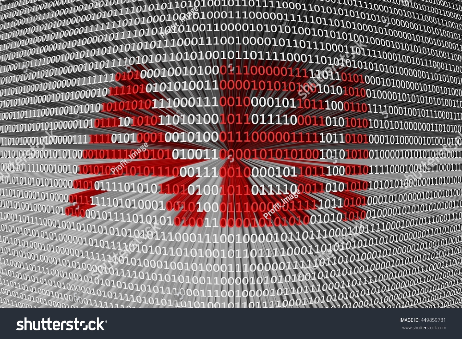 Abi Binary Code 3d Illustration Stock Illustration 449859781