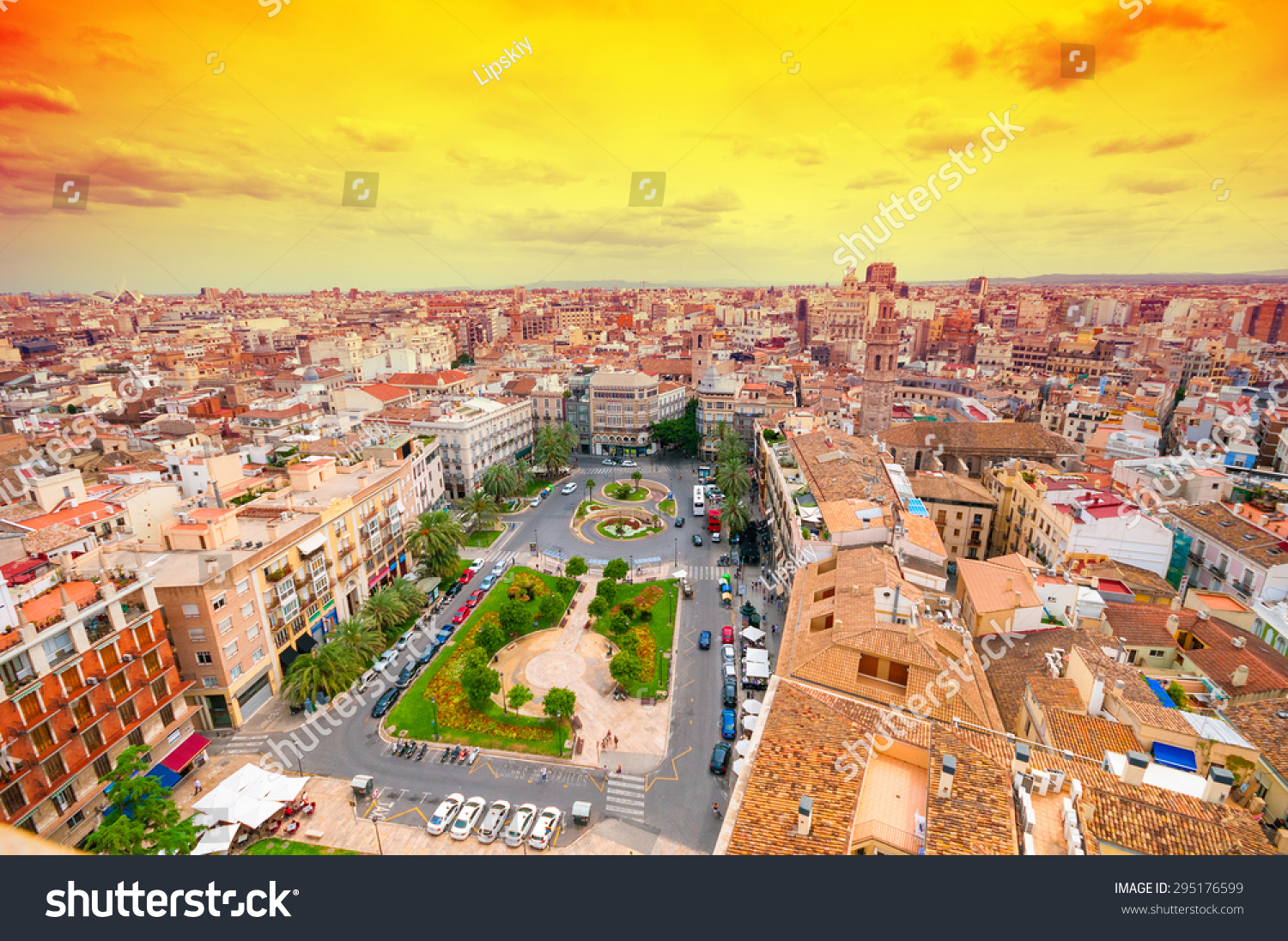 Above View Plaza De La Reina Stock Photo Edit Now 295176599