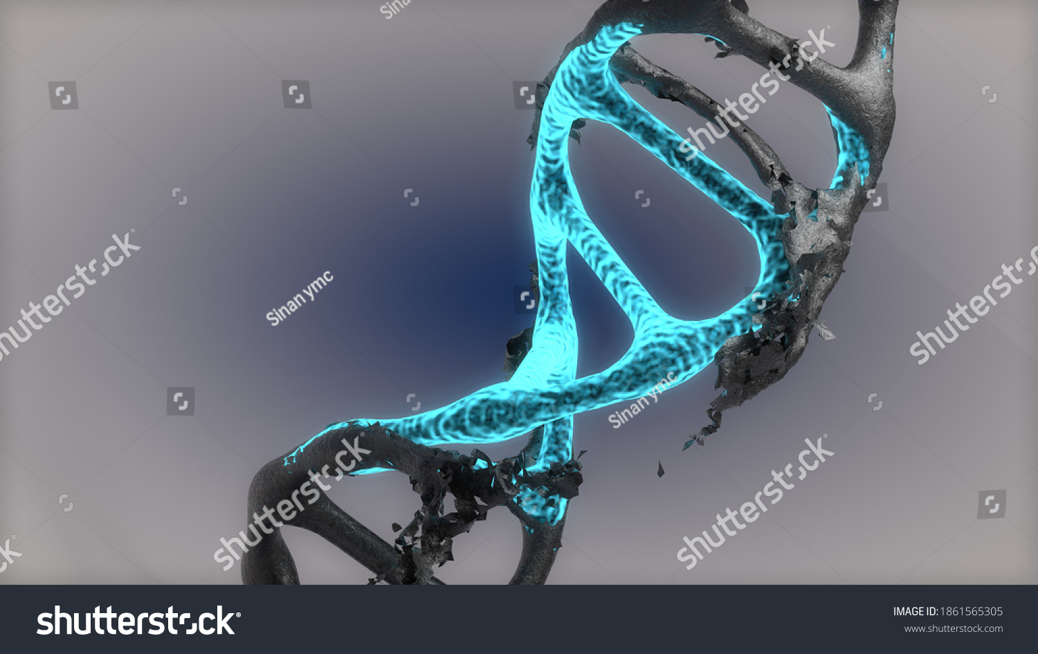 Abstarck Background Dna Realistic Colorful Realistic Stock Illustration ...