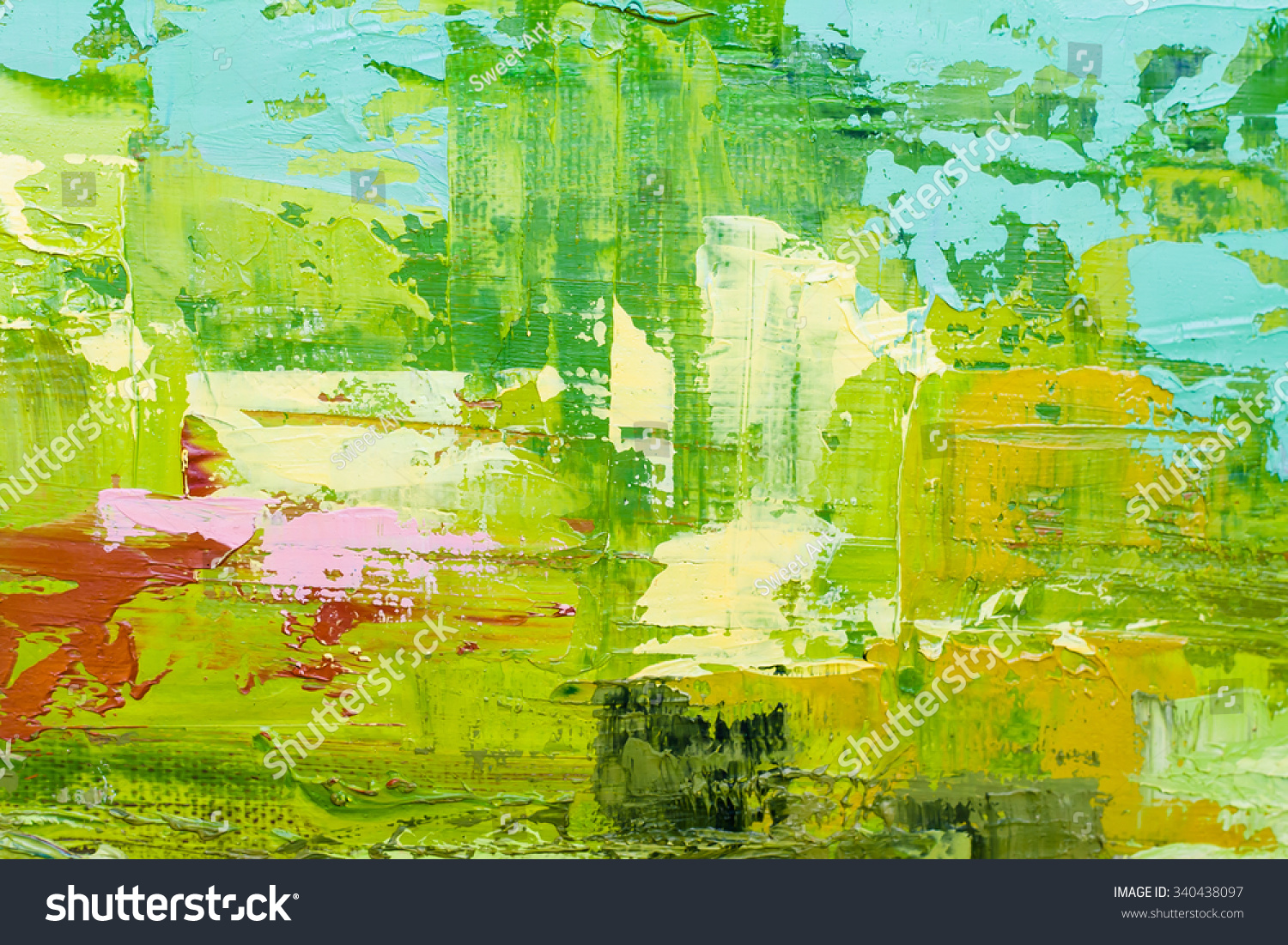 Abstract Art Background Oil Painting On Stock Illustration 340438097 ...