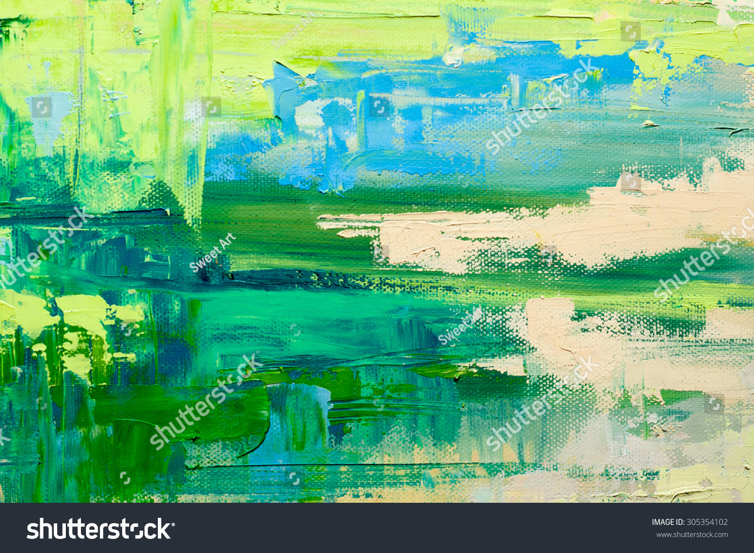 Abstract Art Background Oil Painting On Stock Illustration 305354102 ...
