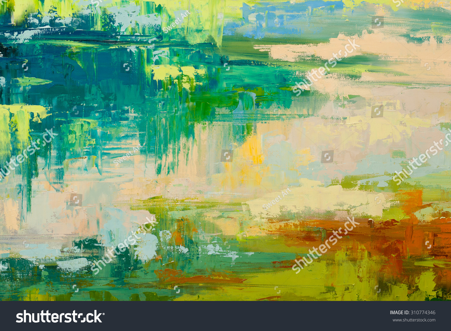 Abstract Art Background Oil Painting On Stock Illustration 310774346 ...