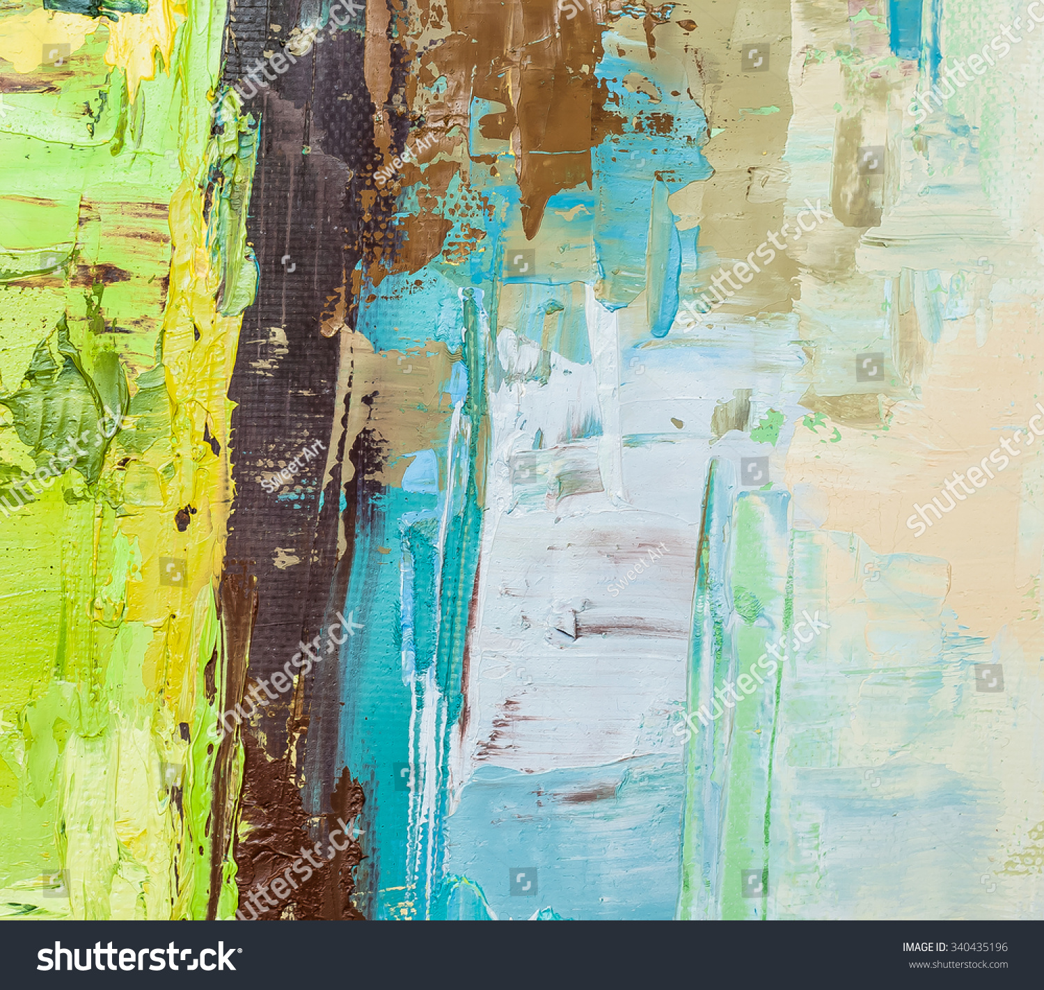 Abstract Art Background Oil Painting On Stock Illustration 340435196 ...