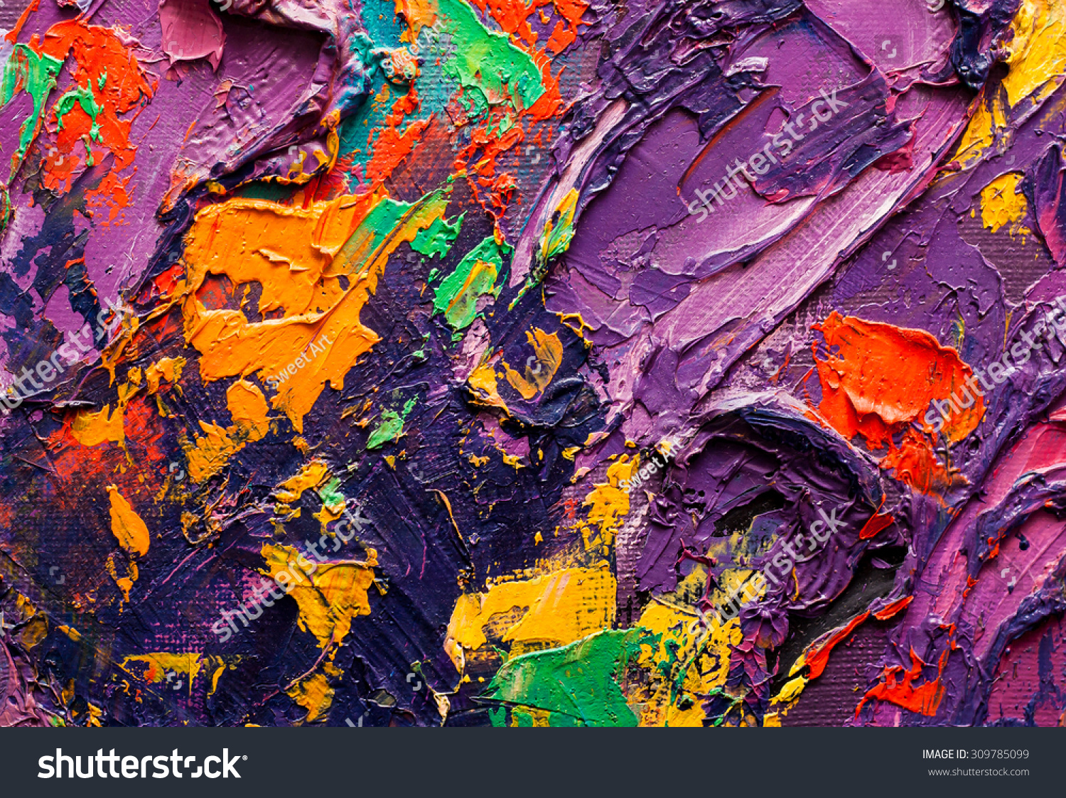abstract art background oil painting on stock illustration 309785099