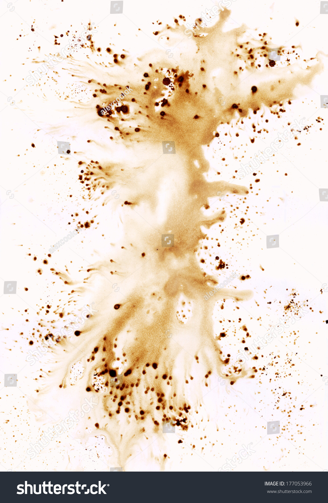 Abstract Background Brown Coffee Stains On Stock Illustration 177053966