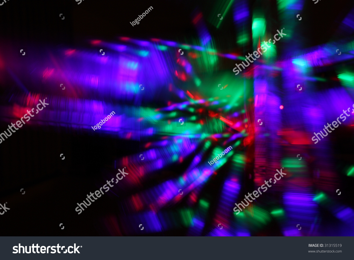 PowerPoint Template: 80s disco - abstract background of moving colorful ...