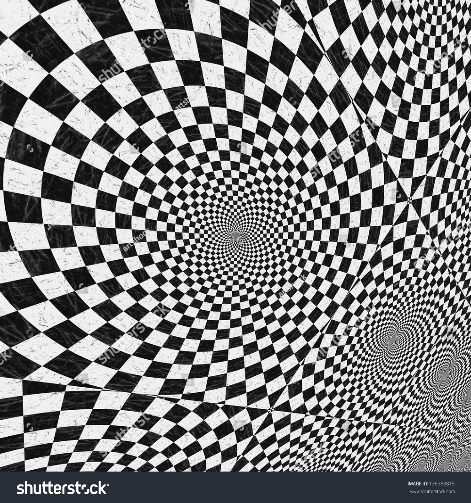 Abstract Black White Checkered Background Perspective Stock Abstract Black White Checkered Background Perspective Stock