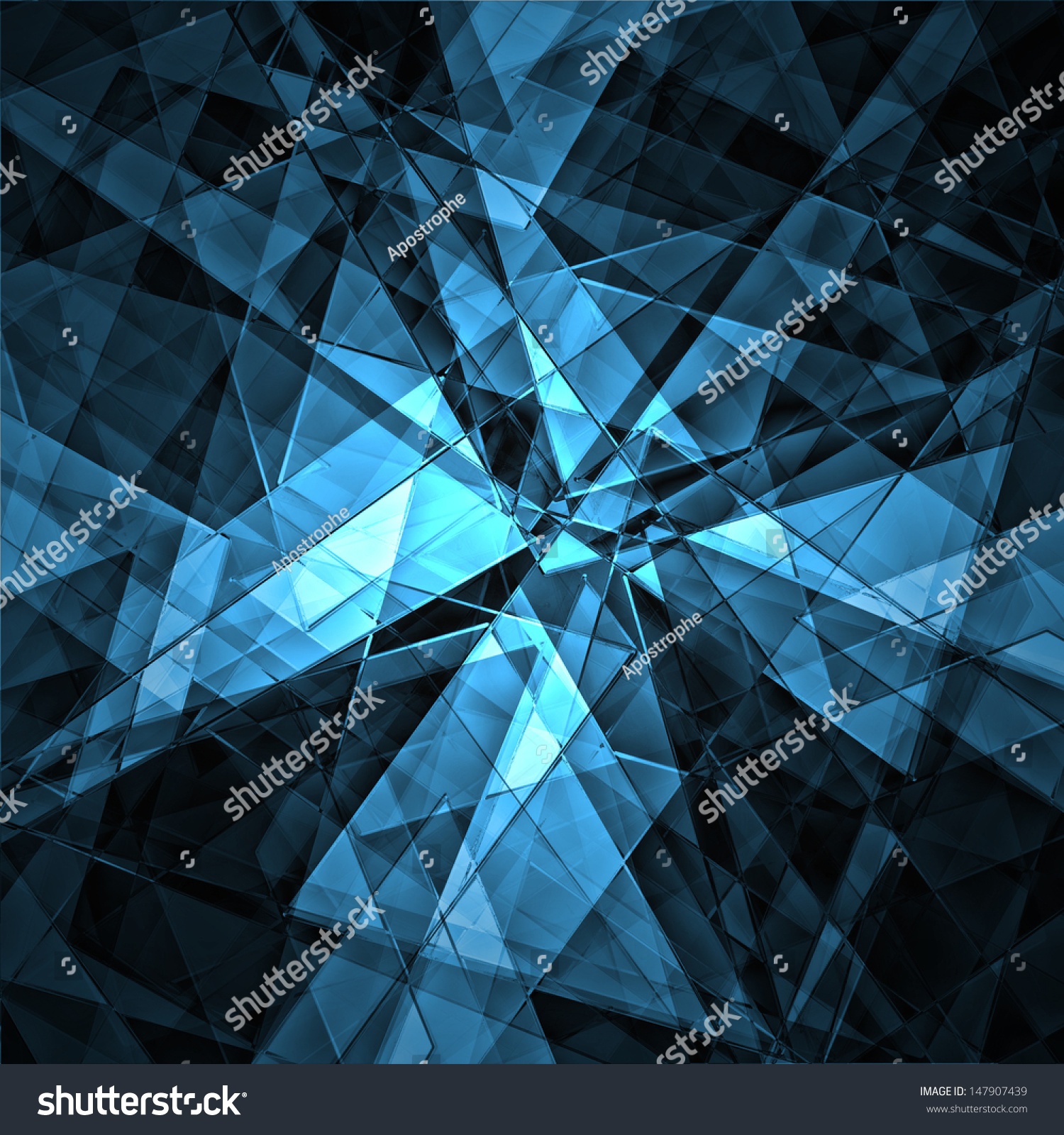 Abstract Blue Background Light White Geometric Stock Illustration 147907439 Shutterstock