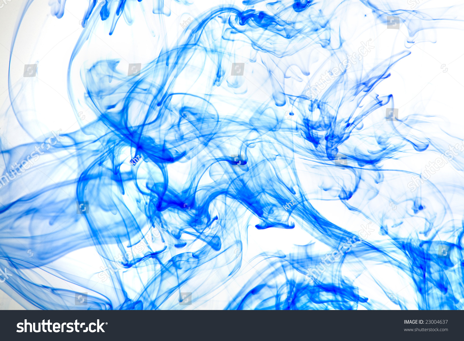 Abstract Blue Ink Background In Water Stock Photo 23004637 : Shutterstock