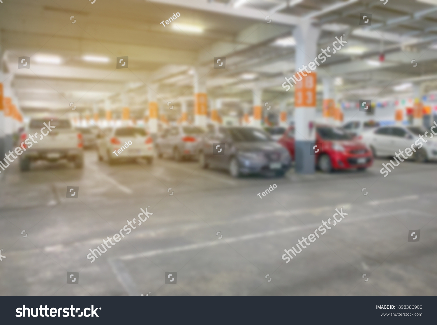 Abstract Blur Background Indoor Car Parking Stock Photo (Edit Now ...