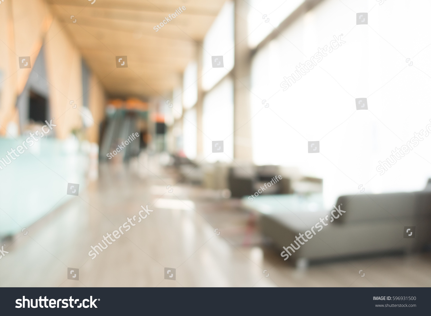 Abstract Blur Beautiful Luxury Hotel Lobby Stock Photo (Edit Now) 596931500