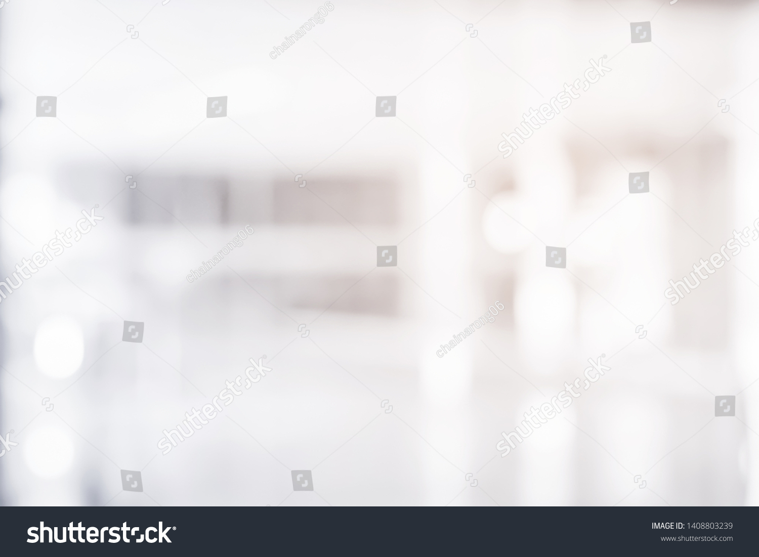 Abstract Blur Contemporary Office Interior White Stock Photo 1408803239 ...