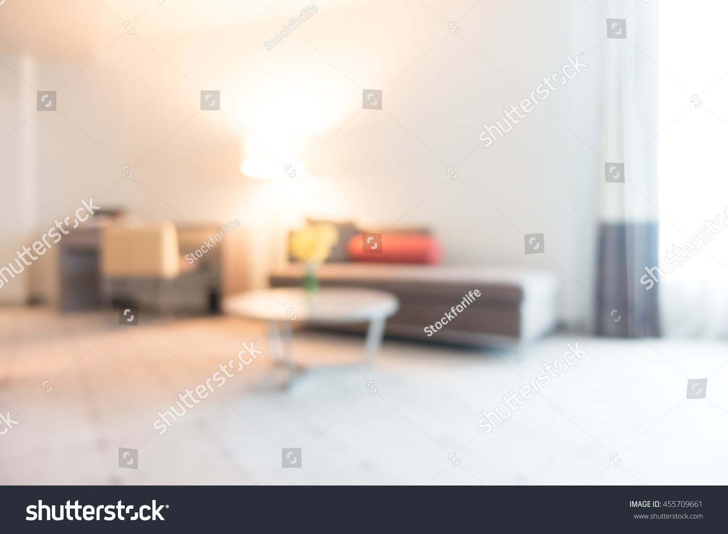 Abstract Blur Living Room Interior Background Stock Photo 455709661 ...