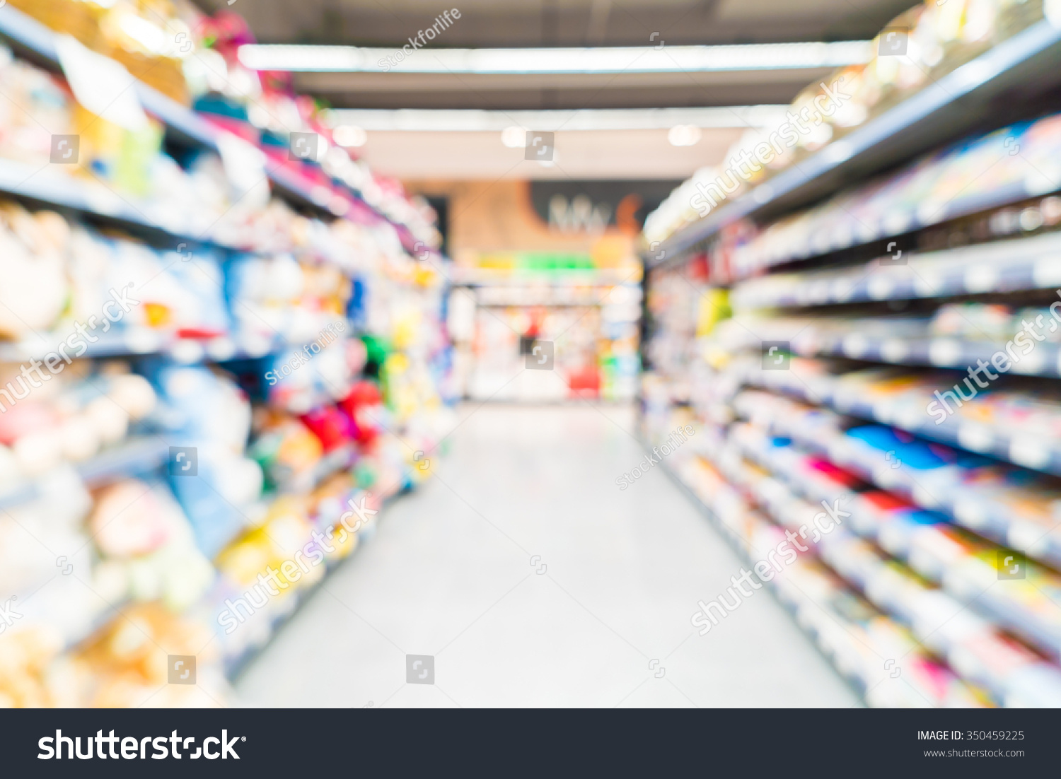 Abstract Blur Supermarket Store Interior Background Stock Photo Shutterstock