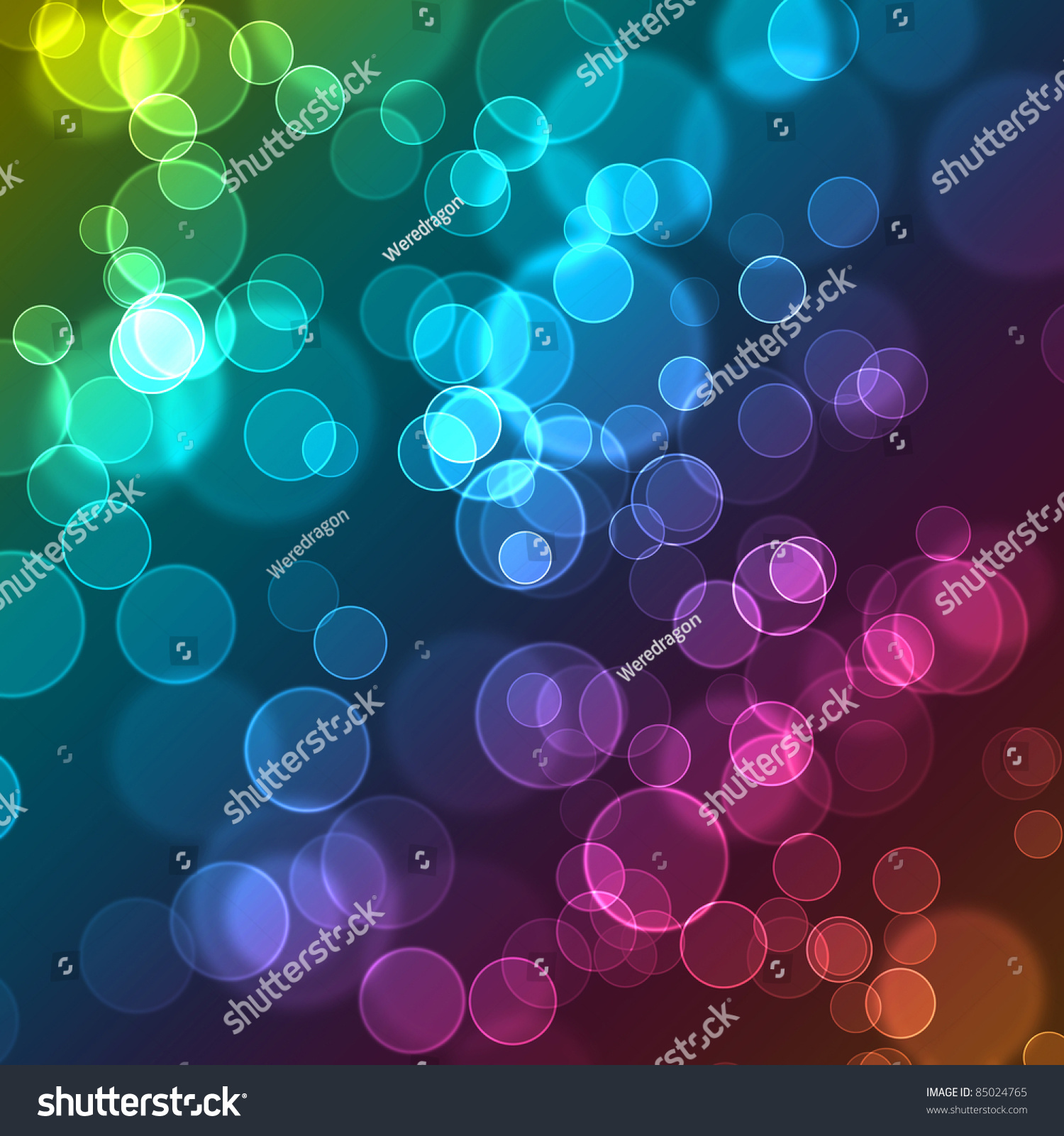 Abstract Bubbles Cute Colorful Wallpaper. Contain Several Colors Stock ...