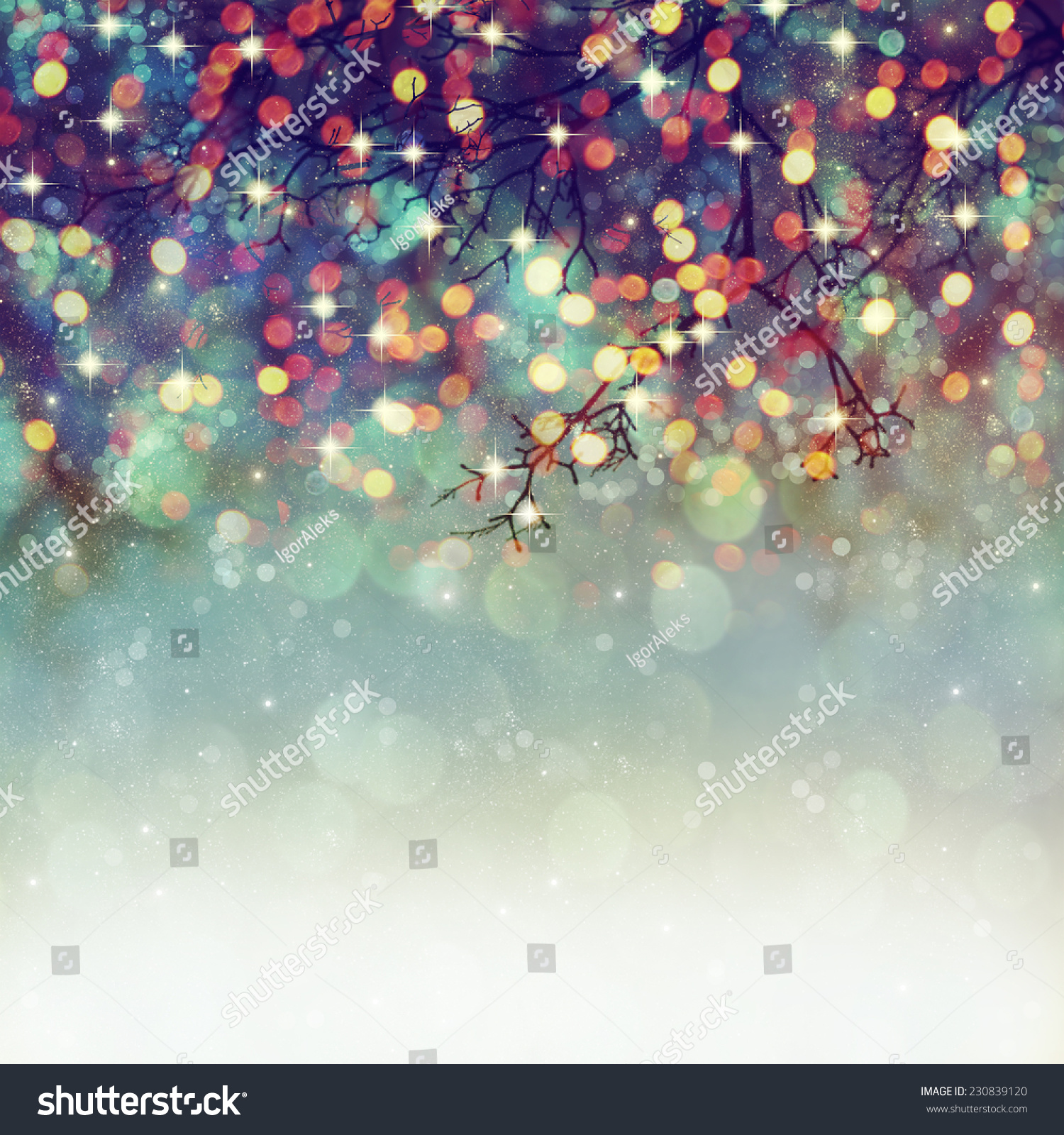 Abstract Christmas Lights On Background Stock Photo Shutterstock