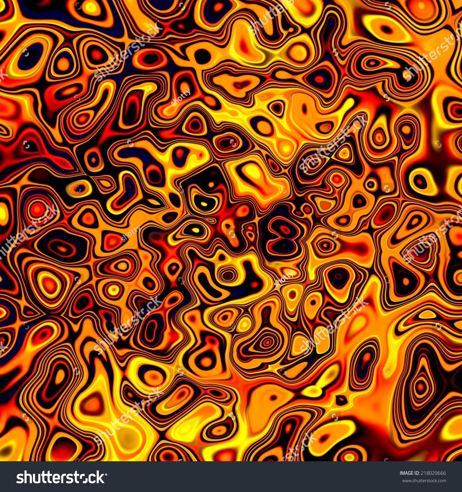 Abstract Creative Golden Chaos Fluid Background - Orange Liquid ...