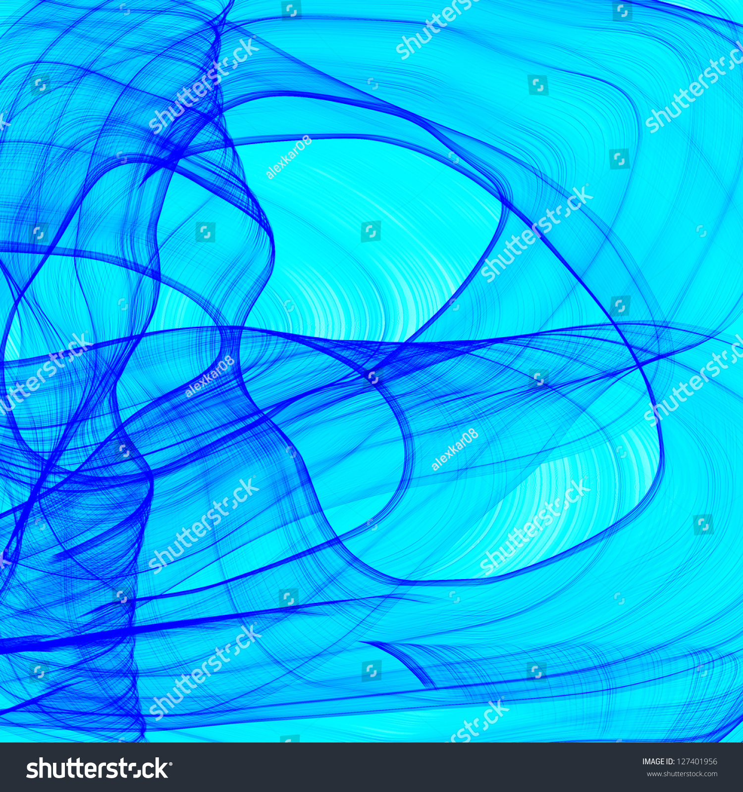 Abstract Generated Blue Green Pattern Art Background Stock Photo ...