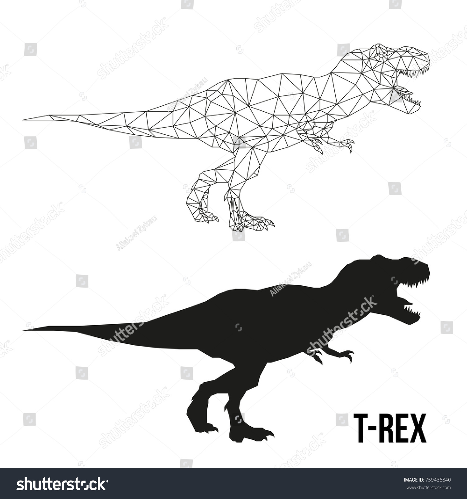 dinosaur with triangle head