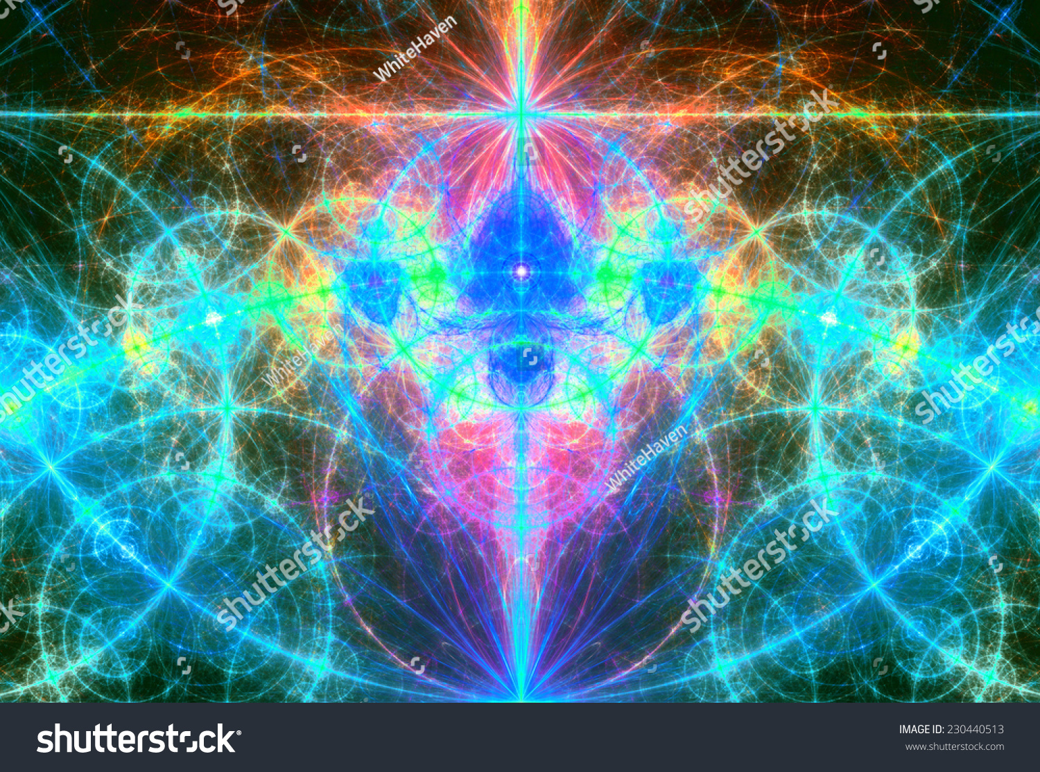 Abstract Glowing Bluegreenpinkorange Background With A Metaphysical Third Eye Abstract Glowing Bluegreenpinkorange Background With A Metaphysical Third Eye