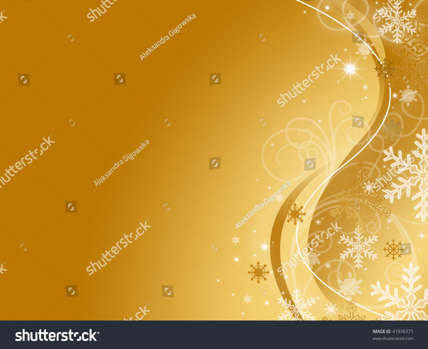 Abstract Gold Christmas Background Stock Photo 41938375 : Shutterstock