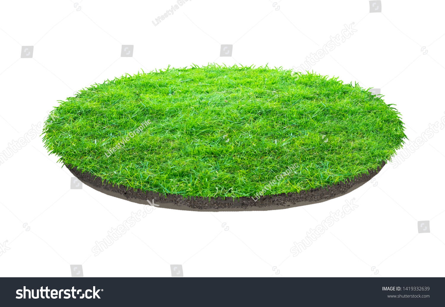 Abstract Green Grass Texture Background Circle Stock Photo (Edit Now ...