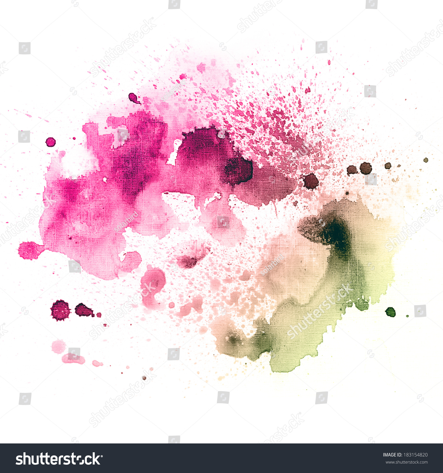 Abstract Hand Drawn Watercolor Background Aquarelle Stock Illustration ...