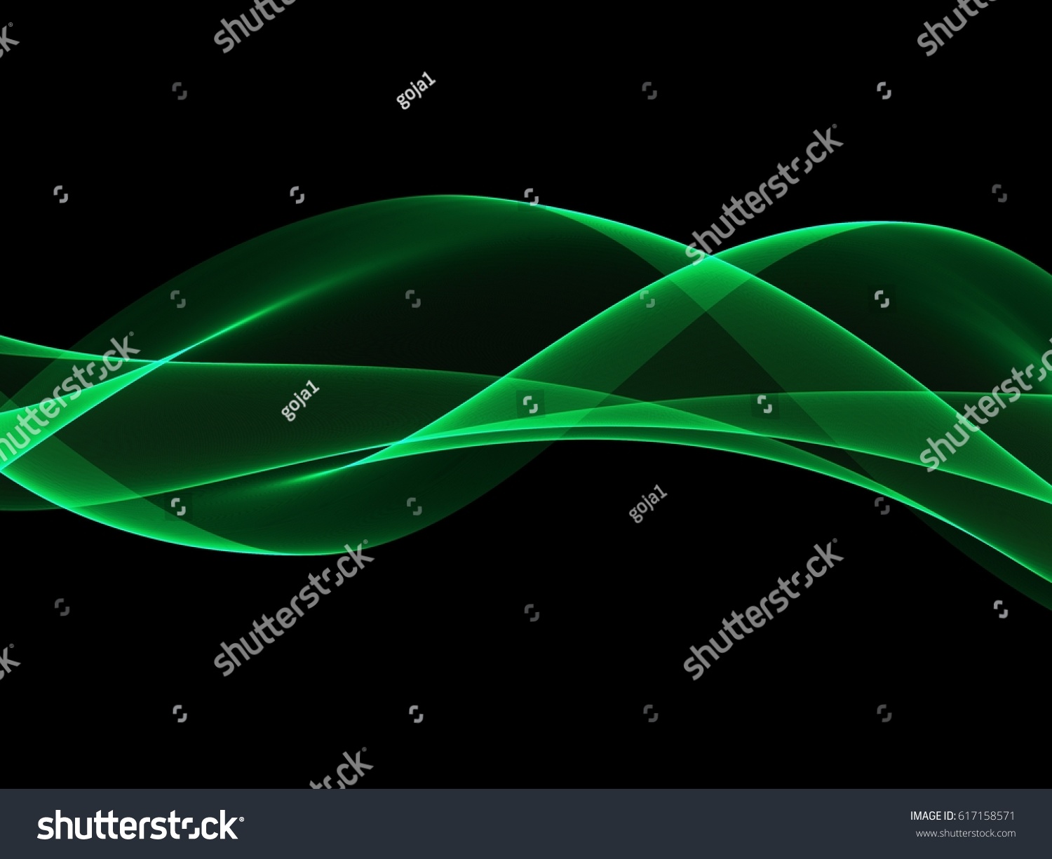 Abstract Illustration Wavy Flowing Energy Stock Illustration 617158571 ...