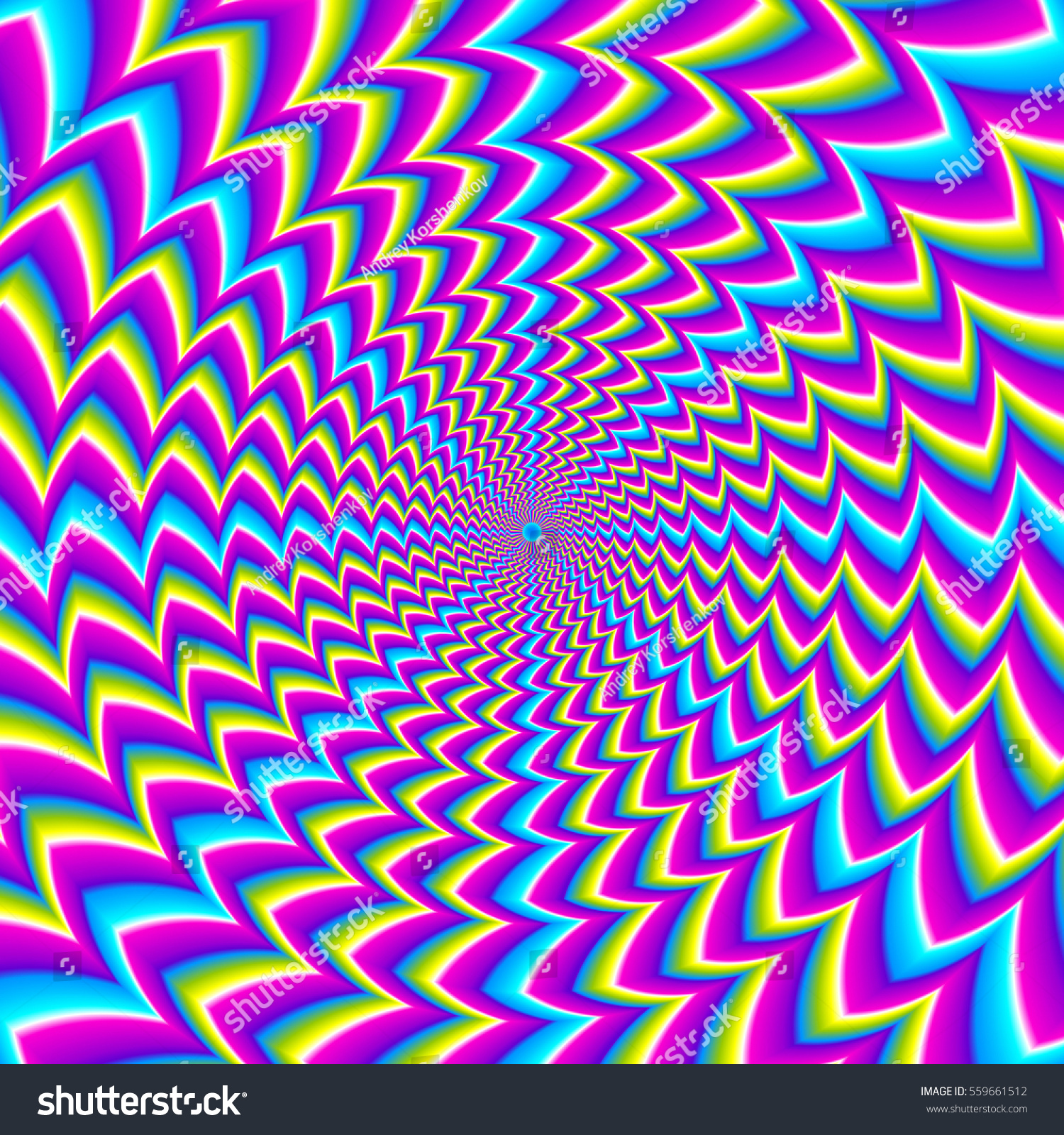 Abstract Iridescent Background Spin Illusion Stock Illustration ...