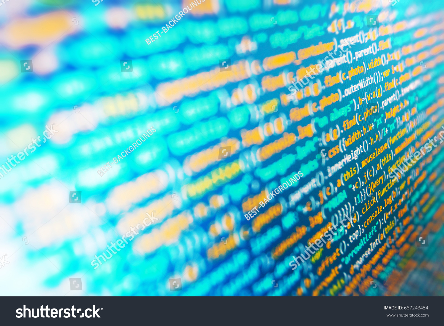 Abstract Technology Background Pc Software Creation Stock Photo