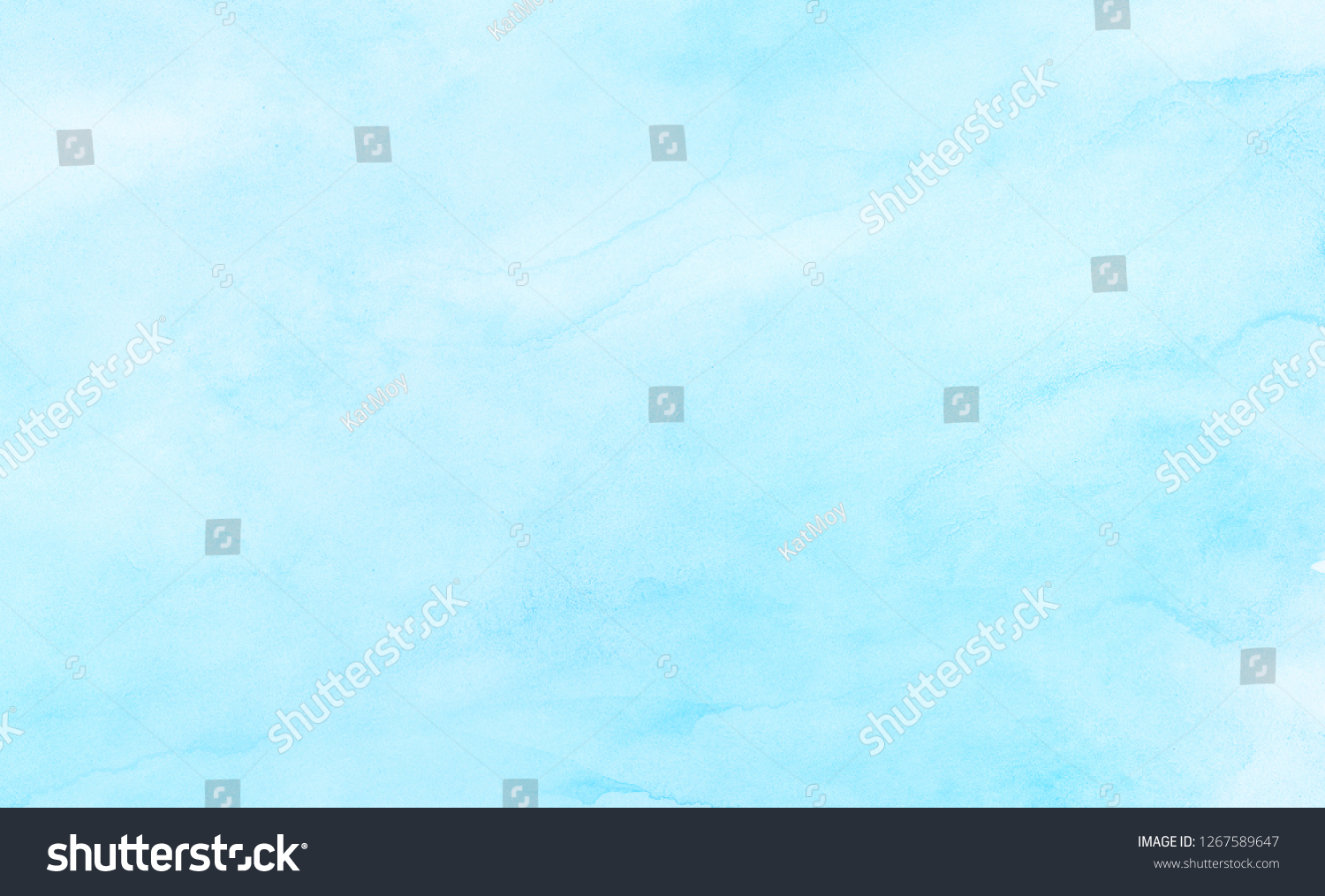 Abstract Light Sky Blue Shades Watercolor Stock Illustration 1267589647 ...