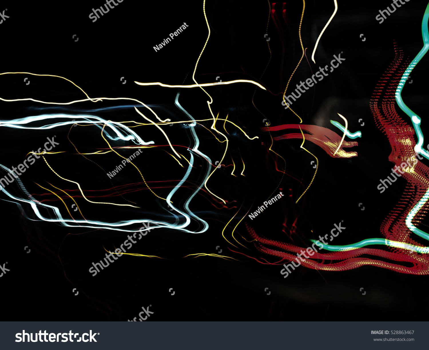 Abstract Lights Night Draw Light Stock Photo 528863467 - Shutterstock