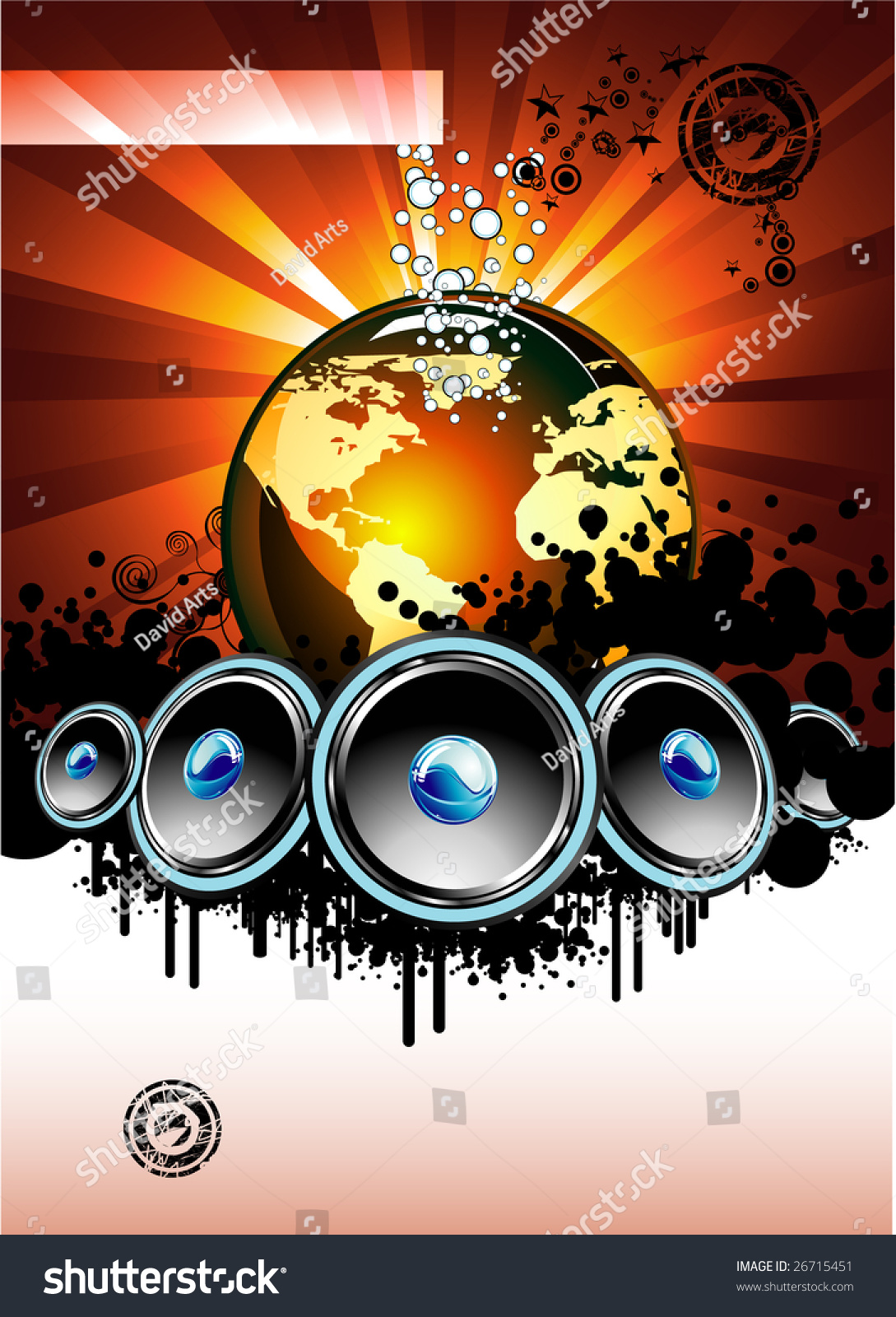 Abstract Music World Background Stock Illustration 26715451