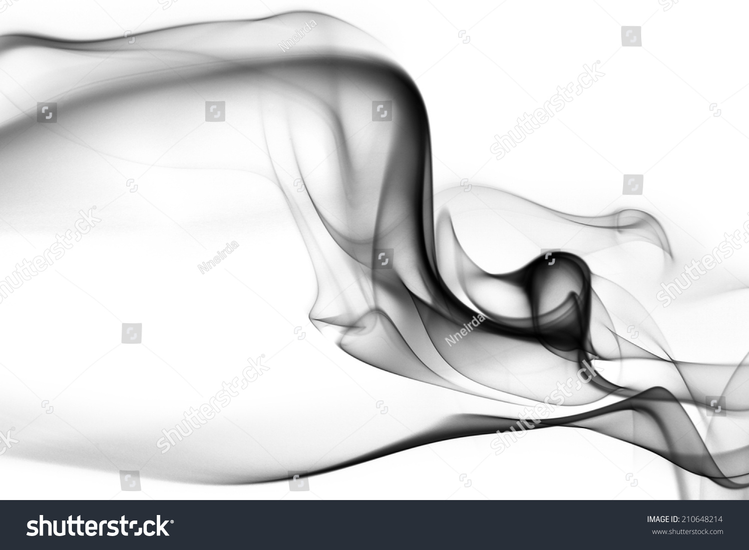 Abstract photo of mysterious black and white smoke wallpaper
