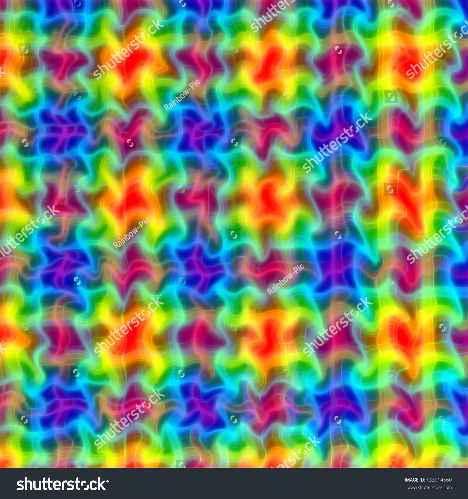 Abstract Rainbow Checkered Water Blurred Pattern Background ...