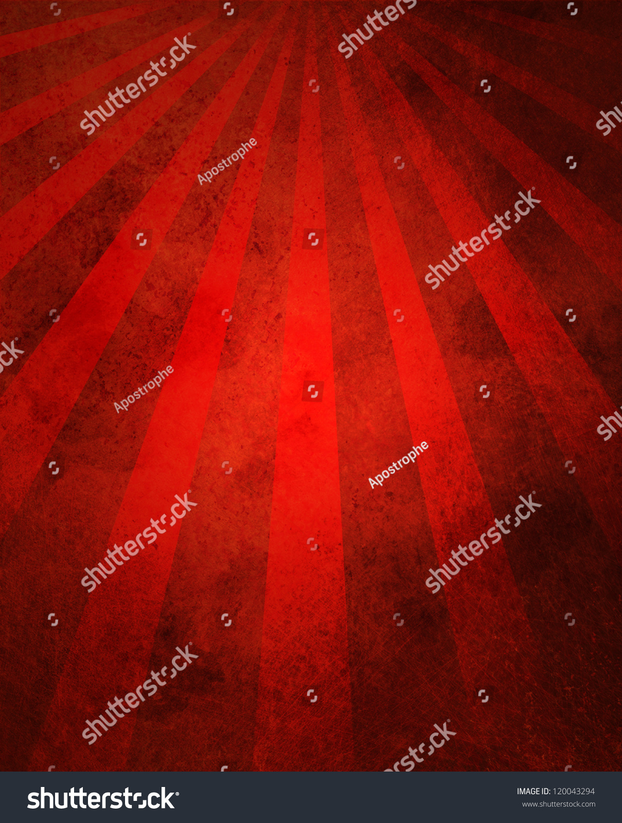 Abstract Red Background Retro Striped Layout Stock Illustration