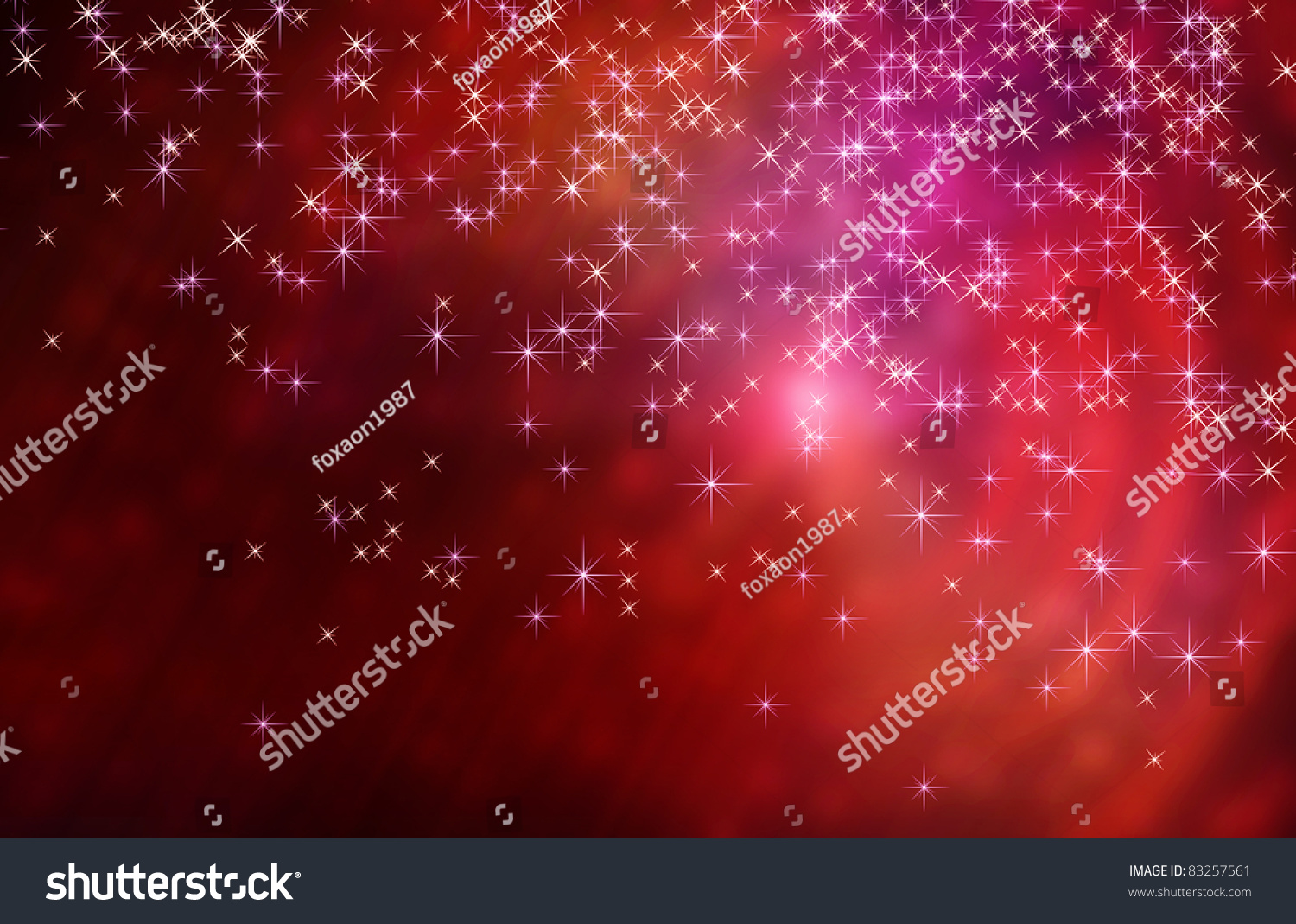 Abstract Red Space Background With Stars Stock Photo 83257561 ...