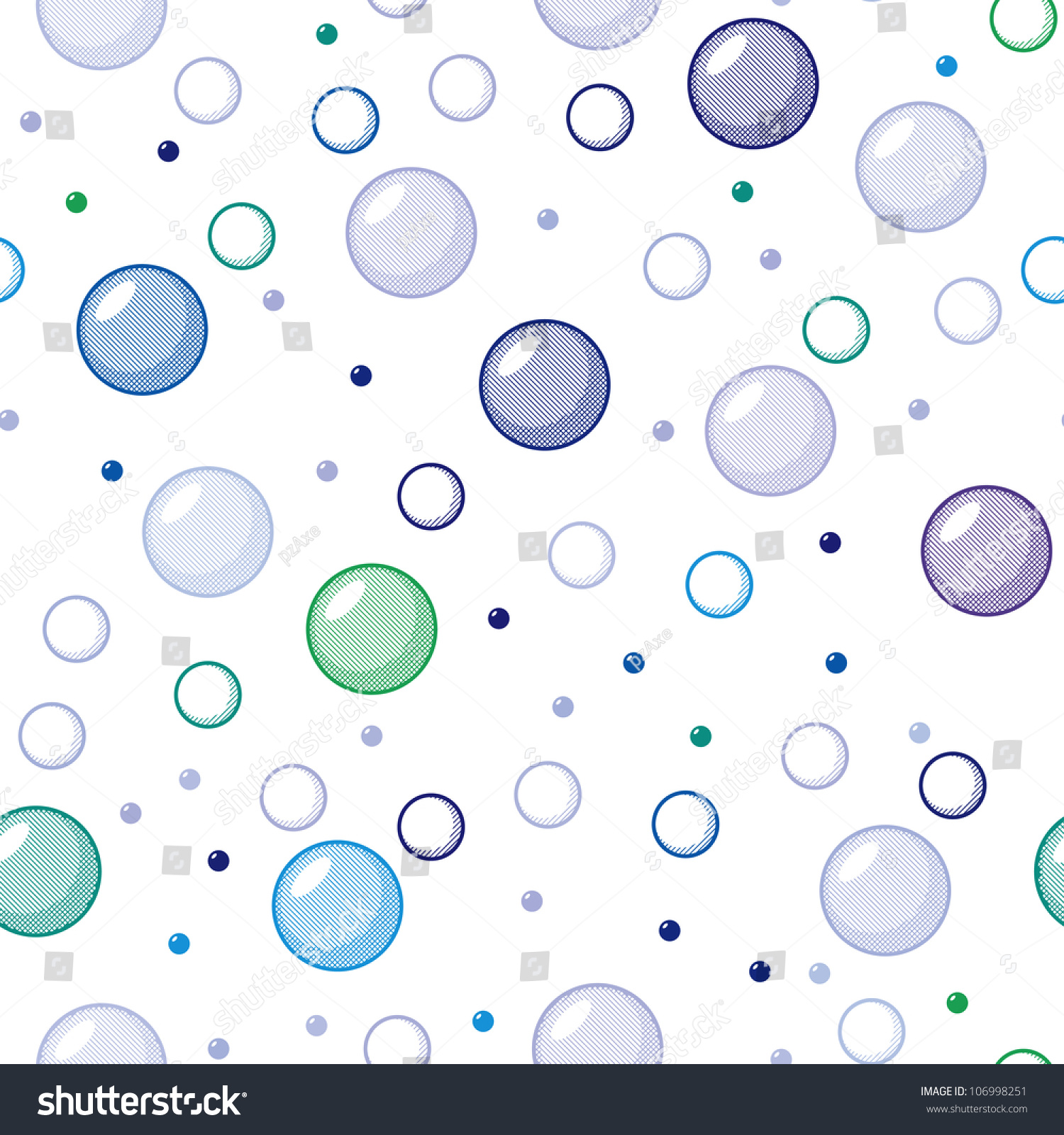 Abstract Seamless Texture - Bubbles On A White Background Stock Photo ...